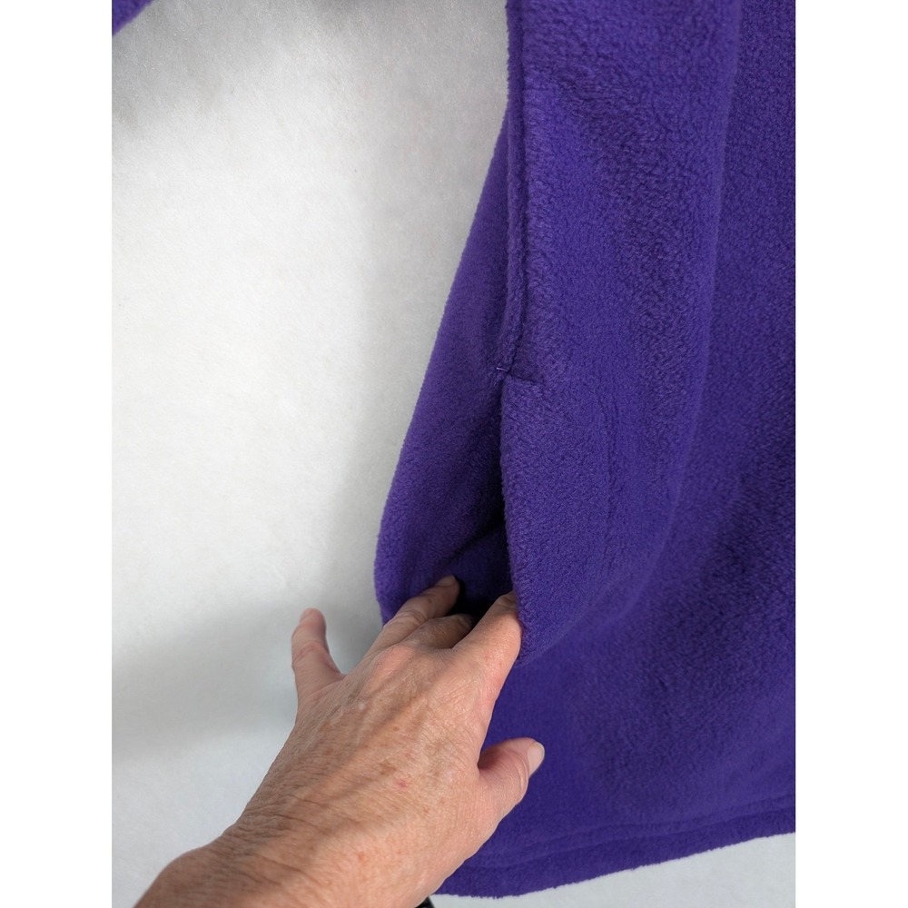Vintage Alpine Tek Palmettos Womens Purple Fleece Quarter Zip Pullover Jacket M - Picture 8 of 10